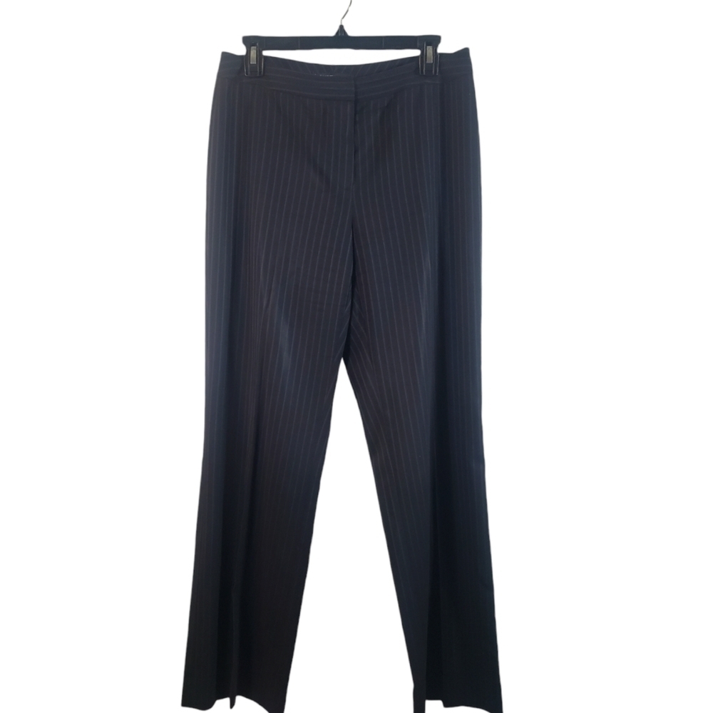 Lafayette 148 new york Striped menswear dress pants, color blue, Size  6